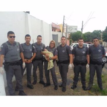 PM’s de Campinas realizam parto em frente à Base da Companhia