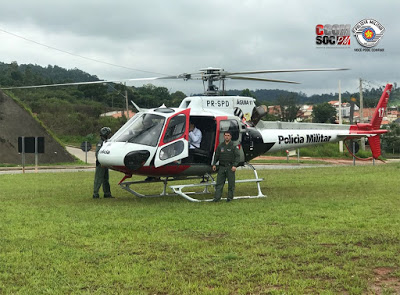 Equipes aéreas e terrestres da Polícia Militar salvam mais uma vida