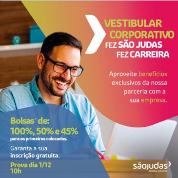 Você achava impossível ganhar bolsa de estudo de até 100% sem prestar o Enem? Garanta sua inscrição gratuita, prova dia 01/12