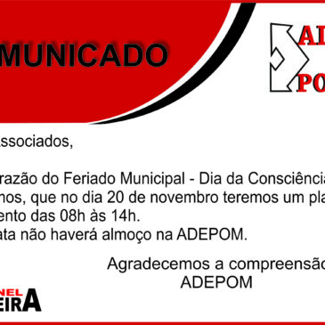 Comunicado Plantão no Feriado