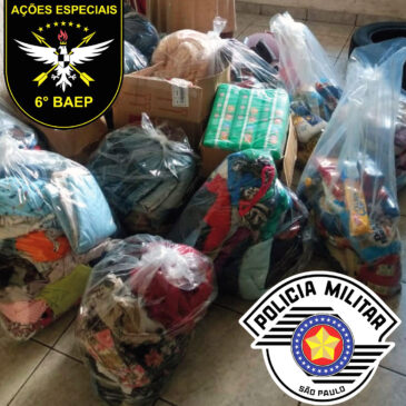 6º Baep faz campanha de arrecadação de doações para famílias carentes