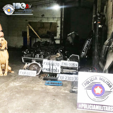 Polícia Militar descobre desmanche clandestino em Suzano