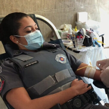 Quartel do Comando Geral da PMESP realiza campanha de doação de sangue