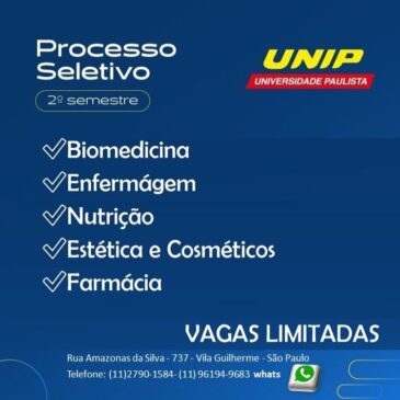 UNIP 2º semestre: associados da ADEPOM têm preços promocionais com descontos