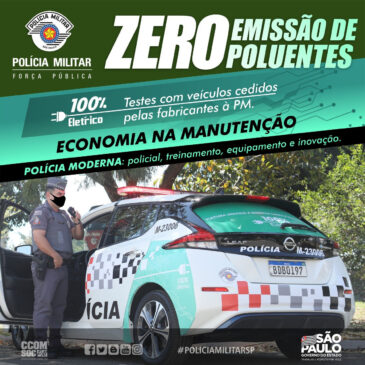 PMESP testa viaturas elétricas na zona oeste da capital