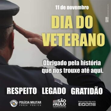 Dia dos Veteranos: dia de reverenciarmos os exemplos que admiramos