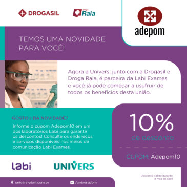 Associados e colaboradores da ADEPOM têm 10% de desconto no Labi Exames em abril