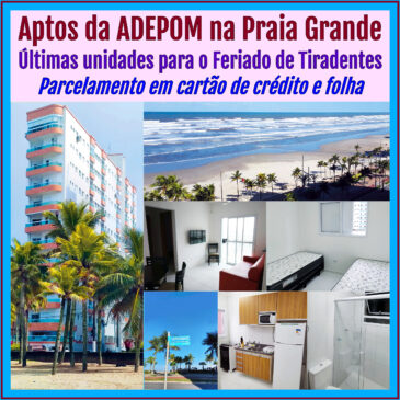 Aptos na Praia Grande: últimas unidades disponíveis para o Feriado de Tiradentes