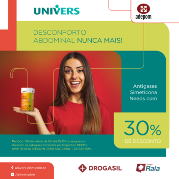 30% de desconto na Droga Raia e Drogasil para combater o desconforto abdominal