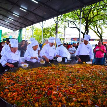 Aniversário da Ceagesp é comemorado com a maior paella do Brasil