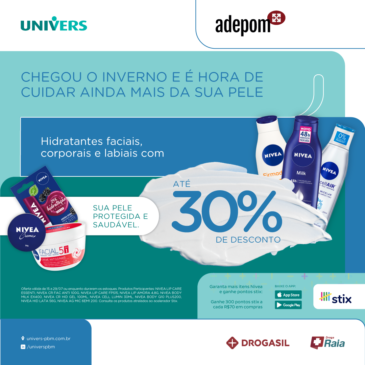 Proteção e saúde para a pele no inverno com descontos especiais para associados