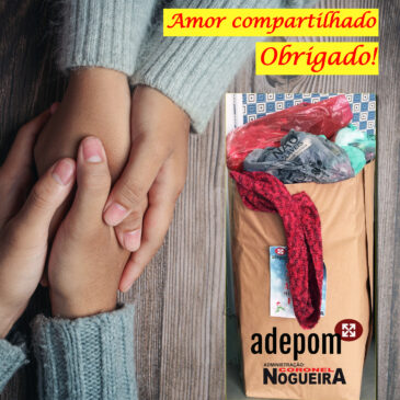 A Família ADEPOM agradece aos doadores da nossa Campanha Solidária de Inverno