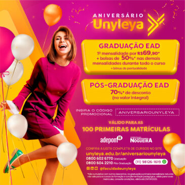 Associados da ADEPOM ganham descontos imperdíveis no aniversário da Unyleya