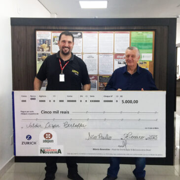 Mais um contemplado no Sorteio Mensal Adepom