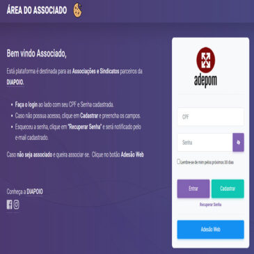 Área do associado recebe aprimoramentos no site da Adepom