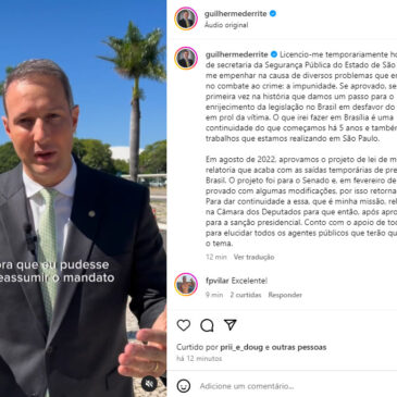 Missão especial: Derrite reassume mandato na Câmara dos Deputados