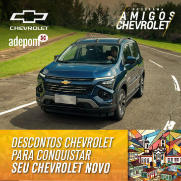 Aproveite as vantagens de abril do Programa Amigos Chevrolet