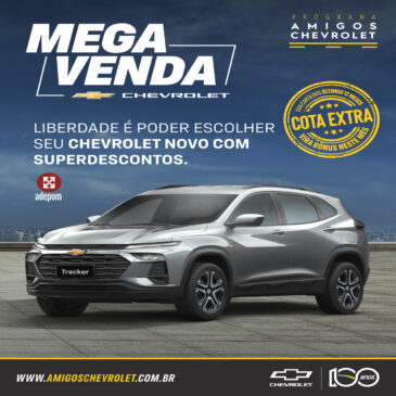 A megavenda do Programa Amigos Chevrolet defende a liberdade com superdescontos para associados
