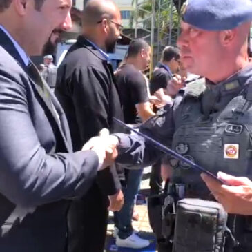 ADEPOM recebe homenagem do 5º BPM/M