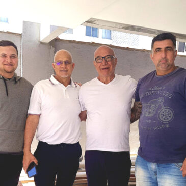 Presidente Cel PM Nogueira vistoria obras do Condomínio Adepom Praia Grande
