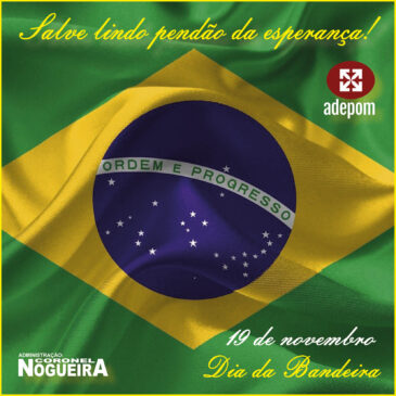 Dia da Bandeira: todo nosso afeto ao maior símbolo do Brasil