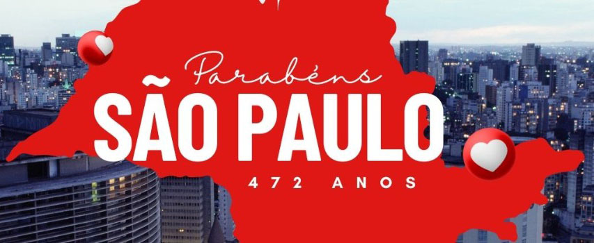 São Paulo completa 472 anos de progresso e Santos festeja seu 480º aniversário