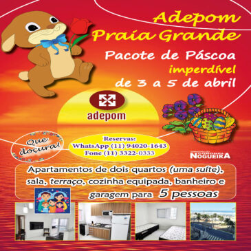Praia Grande: vem que esse pacote docinho de Páscoa já é seu!