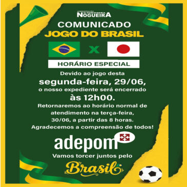Atenção: Adepom terá expediente até 12 horas neste 29 de junho